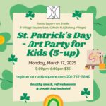 St. Patrick's Day - Art Party for Kids (5-up), Monday, March 17, 2025, 5-6 pm, $35