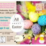 All About Easter 3 - Easter/Spring Animals - Art Class for Kids (5-up), Wednesday, April 1, 2026, 5-6 pm, $35 per child