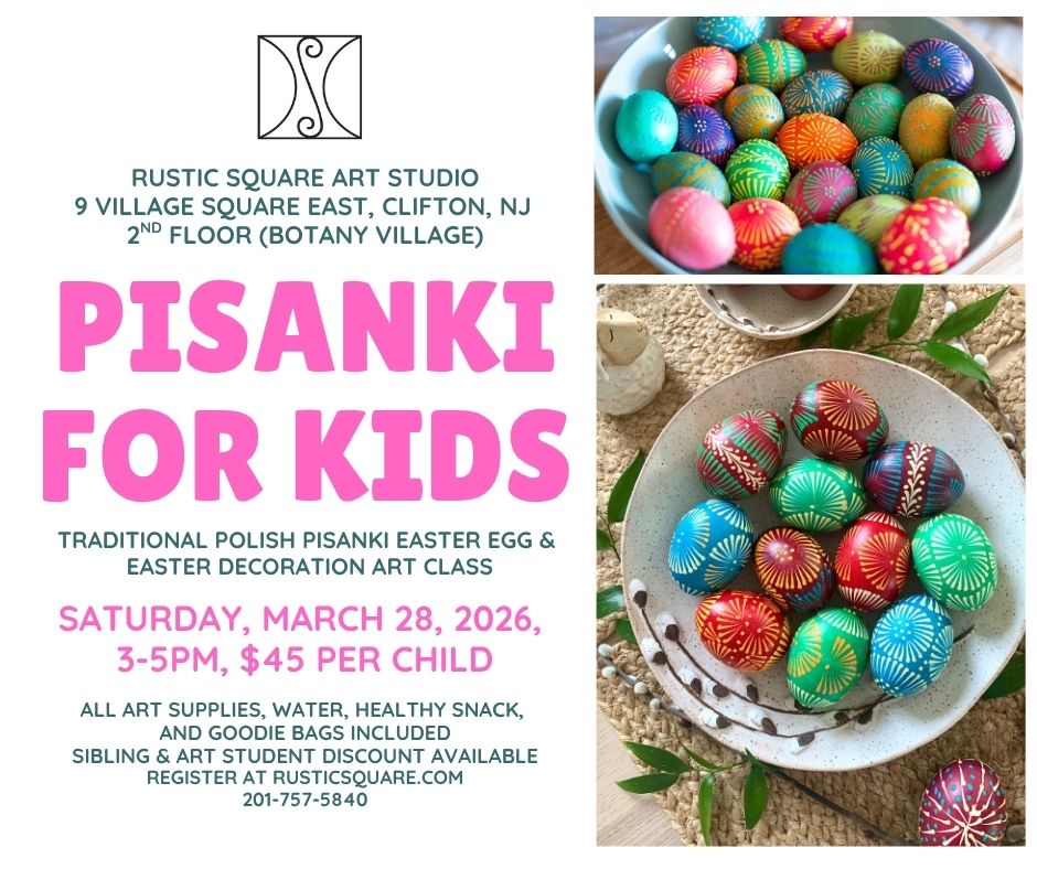Pisanki for Kids - Polish Easter Eggs workshop, Saturday, March 28, 2026, 3-5pm, $45